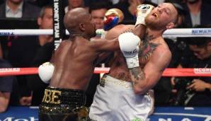 Floyd Mayweather setzte sich nach zehn Runden deutlich gegen Conor McGregor durch