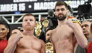 Canelo Alvarez kämpft heute Nacht gegen Rocky Fielding.