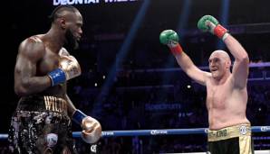 Deontay Wilder (li.) und Tyson Fury (re.)