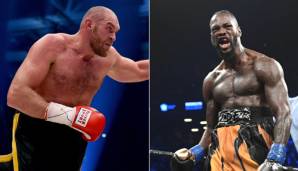 Tyson Fury (l.) und Deontay Wilder trafen in Los Angeles aufeinander.