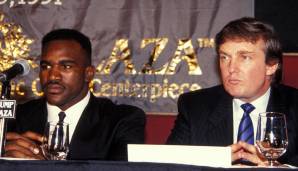 Donald Trump wird in der Nacht auf Sonntag den Kampf von Evander Holyfield kommentieren.