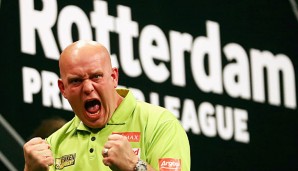 Michael van Gerwen hat auch einen Ninedarter gelandet