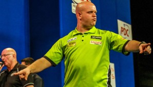 Michael van Gerwen hat in der dritten Runde gegen Steve Beaton gewonnen