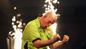 Weltmeister Michael van Gerwen schreitet wieder zur Tat