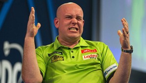 Michael van Gerwen war mit seiner Leistung nicht gänzlich zufrieden