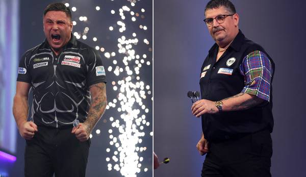 Gerwyn Price und Gary Anderson standen sich im WM-Finale gegenüber.