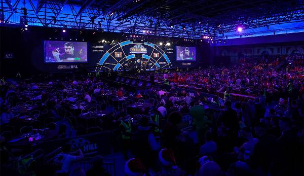 Hier, im Londoner Ally Pally, findet die Darts-WM statt.