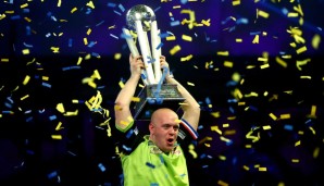 Michael van Gerwen hat die Darts-Weltmeisterschaft dreimal gewonnen.