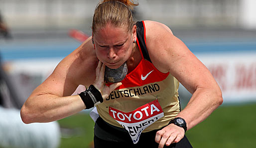 Kugelstoßerin Nadine Kleinert wurde bei der WM in Daegu Achte