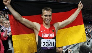 Markus Rehm nach seinem Triumph bei den Paralympics 2012 in London