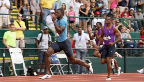 Justin Gatlin lief bei den Trials in Eugene Weltjahresbestleistung über 200 Meter