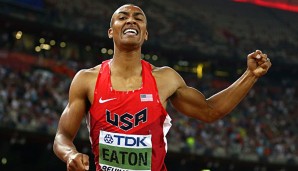 Ashton Eaton setzte sich gegen Usain Bolt und Christian Taylor durch