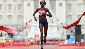 Brigid Kosgei lief den Chicago-Marathon in 2:14:04 Stunden.