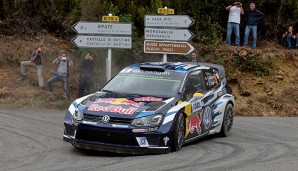 Sebastien Ogier erreichte am zweiten Tag der Rallye Katalonien Platz zwei