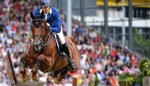 Christian Ahlmann musste sich in der Springreit-Konkurrenz nur Kent Farrington geschlagen geben