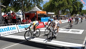 Fotofinish: Simon Gerrans siegte nur äußerst knapp vor Andre Greipel