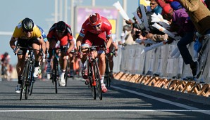 Alexander Kristoff (r.) hatte in Doha knapp die Nase vorn