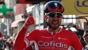 Nacer Bouhanni setzte sich im Massensprint durch