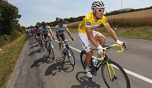 Dem Träger des Gelben Trikots, Thor Hushovd, wurden die Punkte der dritten Etappe abgezogen