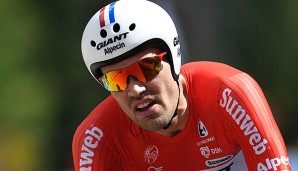 Tom Dumoulin stürzte etwa 60 Kilometer vor dem Ziel