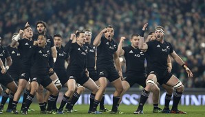 Wie vor jedem Match zelebrierten die All Blacks den Haka