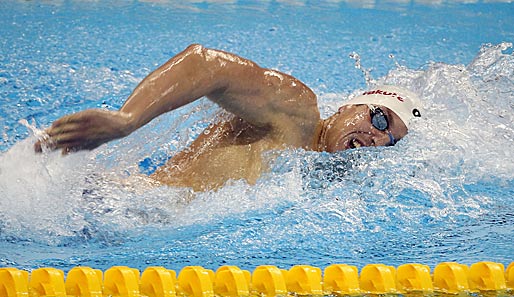 Titelverteidiger Paul Biedermann landete in 3:44,14 Minuten auf Platz drei