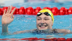 Als neue Weltrekordhalterin hat Cate Campbell allen Grund zur Freude