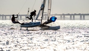 Paul Kohlhoff und Carolina Werner haben bei der Kieler Woche vorzeitig den Sieg eingefahren