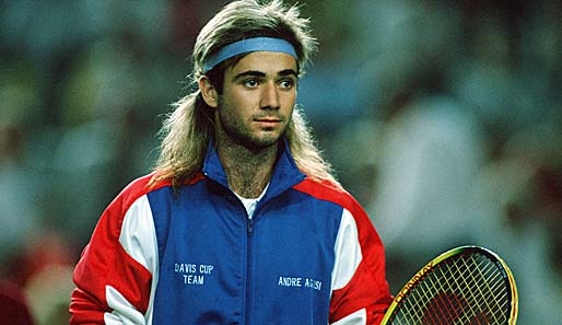 Andre Agassi, hier zu Beginn seiner Karriere, wird in die Tennis-Hall-of-Fame aufgenommen