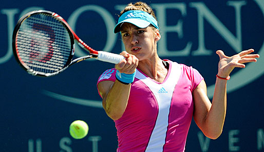 Andrea Petkovic besiegte im Achtelfinale die Qualifikantin Carla Suarez Navarro deutlich