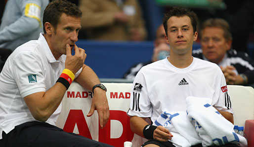 Philipp Kohlschreiber (r.) musste Team-Kapitän Patrik Kühnen krankheitsbedingt absagen