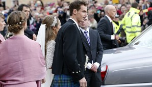 Andy Murray gab in traditioneller Schottentracht seiner Jugendliebe Kim Sears das Ja-Wort