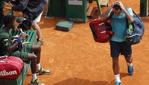 Überraschend musste sich Federer im Achtelfinale Monfils geschlagen geben