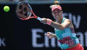 Angelique Kerber zog gegen Annika Beck ins Viertelfinale ein