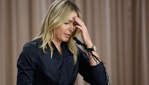 Maria Sharapova gab ihr Vergehen auf einer Pressekonferenz bekannt