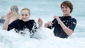 Alexander Zverev trat im vergangenen Jahr mit Sabine Lisicki beim Hopman Cup an