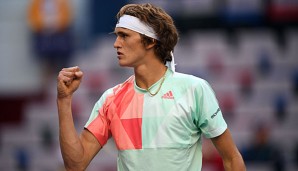 Alexander Zverev steht in Shanghai in Runde zwei