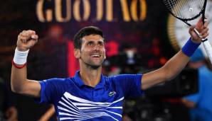 Novak Djokovic zeigte gegen Pouille eine meisterhafte Vorstellung.