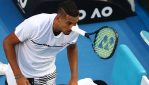 Australian Open 2017: Kyrgios führte gegen Seppi schon klar, ehe er noch in fünf Sätzen verlor und wieder eine fragwürdige Einstellung zeigte. Die Fans buhten ihn aus und John McEnroe meinte: "Er könnte die Nr. 1 sein, aber mental ist er die 200!"