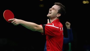 Timo Boll feierte mit dem Team in Rio die Bronzemedaille