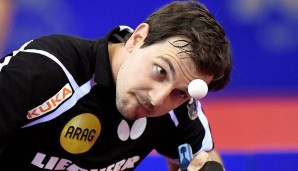 Timo Boll verletzte sich während des Spiels an der Leiste