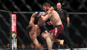 Khabib Nurmagomedov ist für seine guten Takedowns bekannt.