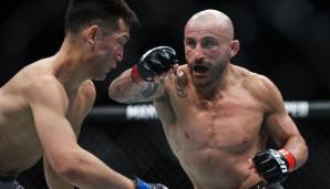 Federgewichtschampion Alexander Volkanovski hat seinen Titel bei UFC 273 gegen "The Korean Zombie," Chan Sung Jung, verteidigt.