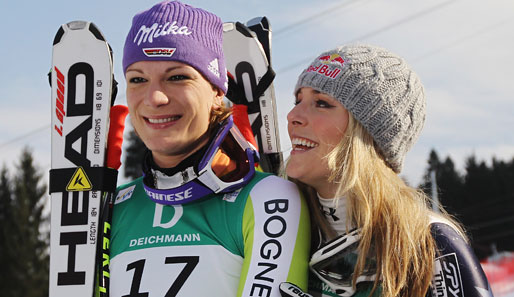 Maria Riesch (l.) fehlt in dieser Saison das nötige Selbstvertrauen