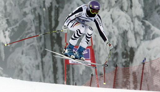 Maria Höfl-Riesch landete bei der Abfahrt in Garmisch-Partenkirchen auf dem vierten Rang