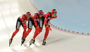 Bei den Olympischen Spielen in Vancouver gewann Beckert (v.) zwei Silbermedaillen