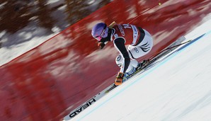 Maria Höfl-Riesch zeigte sich bei den eisgen Temperaturen in absoluter Topform