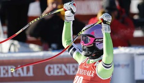 Maria Höfl-Riesch gewann bereits ihre zweite Abfahrt