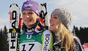 Lindsey Vonn (r.) und Maria Höfl-Riesch waren Konkurrentinnen und Freundinnen