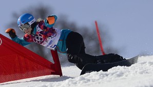 Amelie Kober verpasste mit Alexander Bergmann das Podium im Parallel Team Event